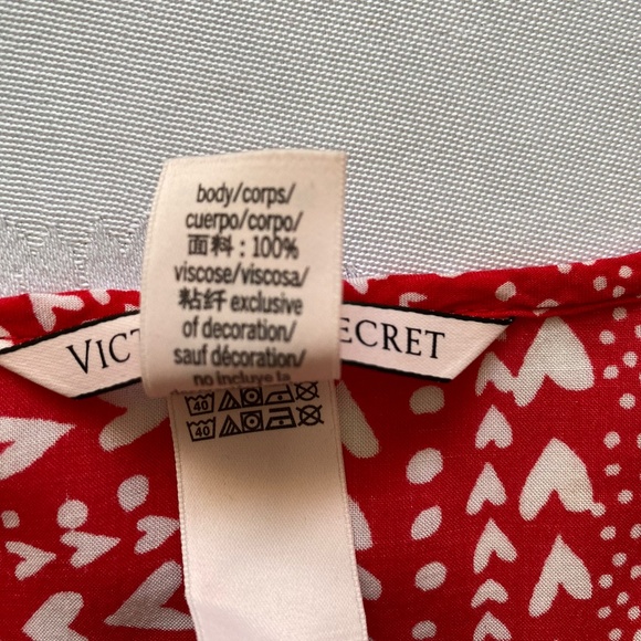 Vicoria's Secret heart design robe swimsuit cover kimono. OS - Picture 7 of 11